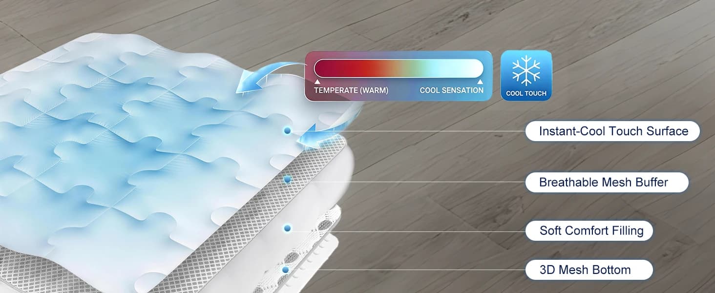Cooling Dog Mat X-Large — Breathable 3D Mesh No-Gel Pad — product details