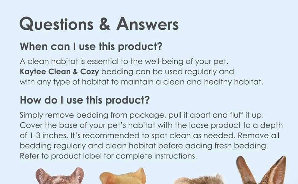 Clean and Cozy Paper Bedding for Small Animals — product details