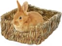 Portable Grass Bed for Rabbits — Handmade and Washable Basket