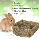 Portable Grass Bed for Rabbits — Handmade and Washable Basket