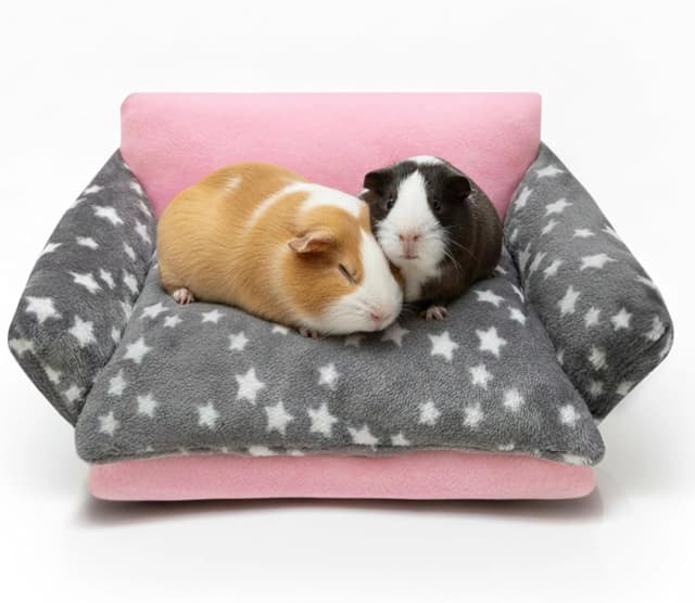 Guinea Pig Sofa Bed — Washable Soft Fleece Small Animal Sleeping Bed