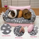 Guinea Pig Sofa Bed — Washable Soft Fleece Small Animal Sleeping Bed