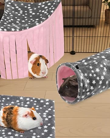 Guinea Pig Sofa Bed — Washable Soft Fleece Small Animal Sleeping Bed — collection imagery