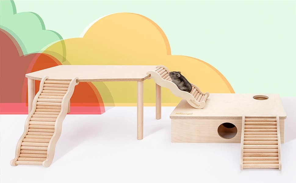 Hamster Climbing Ladder Bridge — 6.3 x 3.7 x 1.1 inch — product details