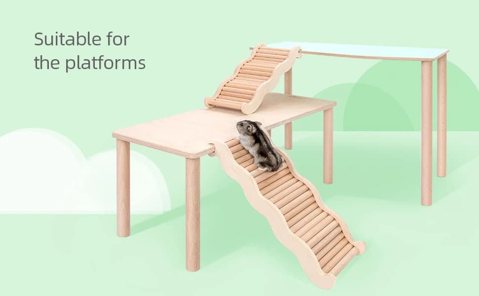 Hamster Climbing Ladder Bridge — 6.3 x 3.7 x 1.1 inch — product details