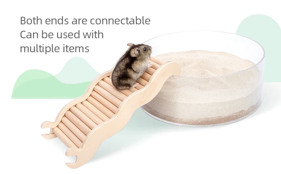 Hamster Climbing Ladder Bridge — 6.3 x 3.7 x 1.1 inch — product details