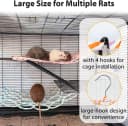 Rat Climbing Rope Net Toy for Cage — Hanging Swing Toy (Random Color)