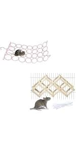 Rat Climbing Rope Net Toy for Cage — Hanging Swing Toy (Random Color) — product details