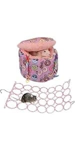 Rat Climbing Rope Net Toy for Cage — Hanging Swing Toy (Random Color) — product details