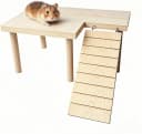 Wooden Hamster Platform for Hamster Cage Accessories Climbing Toys Dwarf Syrian Hamster Gerbil Rat Mice Degus