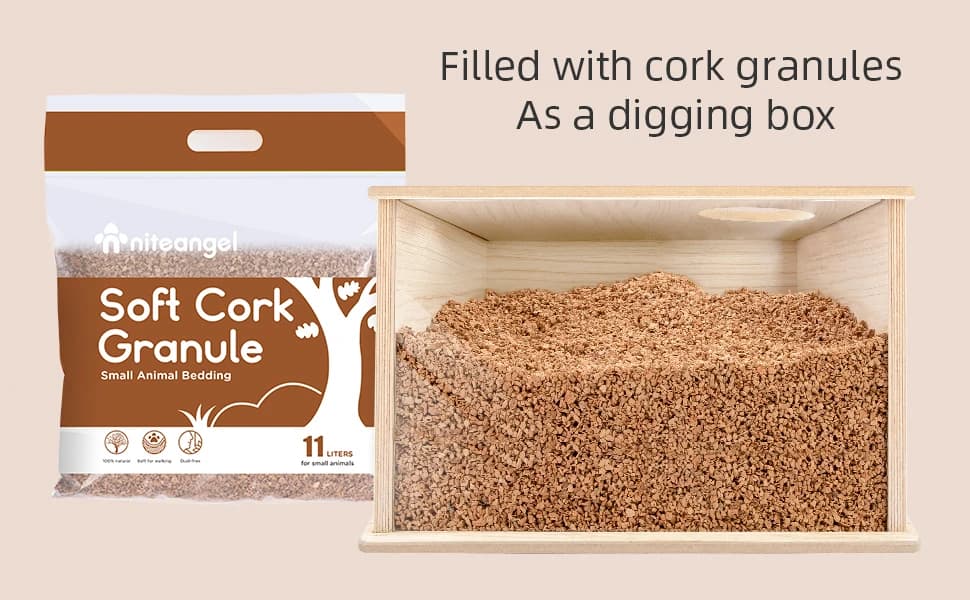 Visible Hamster Digging Box for Syrian Dwarf Roborovski Campbell Hamsters Gerbils Mice Lemmings Degus or Other — product details