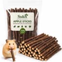 Natural Organic Apple Sticks - 250g Chew Sticks for Small Animals