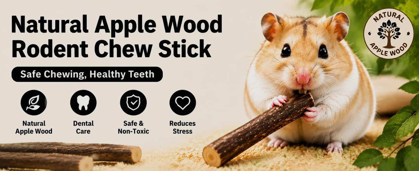Natural Organic Apple Sticks - 250g Chew Sticks for Small Animals — product details