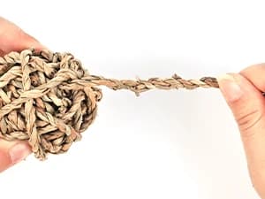 Bunny Rabbit Chew Grass Balls — Rolling Chew Toys for Small Animals (8 Pcs) — Keep Teeth Clean