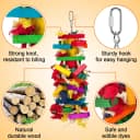 Extra Large Natural Wood Bird Toys for Macaws — African Grey