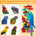 Extra Large Natural Wood Bird Toys for Macaws — African Grey