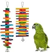 Extra Large Natural Wood Bird Toys for Macaws — African Grey — collection imagery