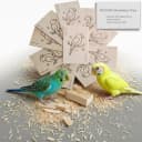 Bird Toys Chew Toys 100% Natural - 10 Pack Balsa Wood Chips