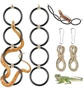 2 PCS Bird Toys, 10in Wooden Parrot Chew Toy with 12 Cork Stoppers Grinding and Boredom Relief Rotating — collection imagery