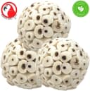Bonka 1214 Pk3 2.25" Sola Atta Balls Bird Foot Chew Toy Small and Medium