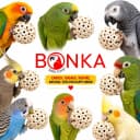 Bonka 1214 Pk3 2.25" Sola Atta Balls Bird Foot Chew Toy Small and Medium
