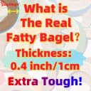 24Pcs Fatty Bagels Bird Toys for Parrots Durable Cardboard Chewing Shredding Foraging Foot 1.75" for Medium and
