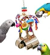 24Pcs Fatty Bagels Bird Toys for Parrots Durable Cardboard Chewing Shredding Foraging Foot 1.75" for Medium and — collection imagery