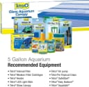5.5 Gallon Glass Aquarium — Rectangular Fish Tank