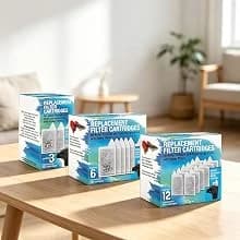 Plastic 6-Gallon AquaView 360 Aquarium Kit for Tropical Fish — Filter Cartridges