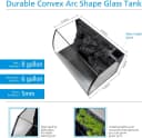 Horizon 8 Gallon LED Glass Aquarium Kit for Starters with 7W Power Filter Pump