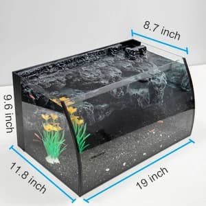 Horizon 8 Gallon LED Glass Aquarium Kit for Starters with 7W Power Filter Pump — collection imagery