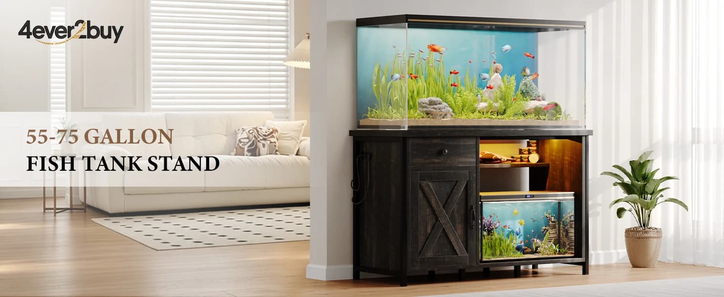 55-75 Gallon Fish Tank Stand with Power Outlets — product details