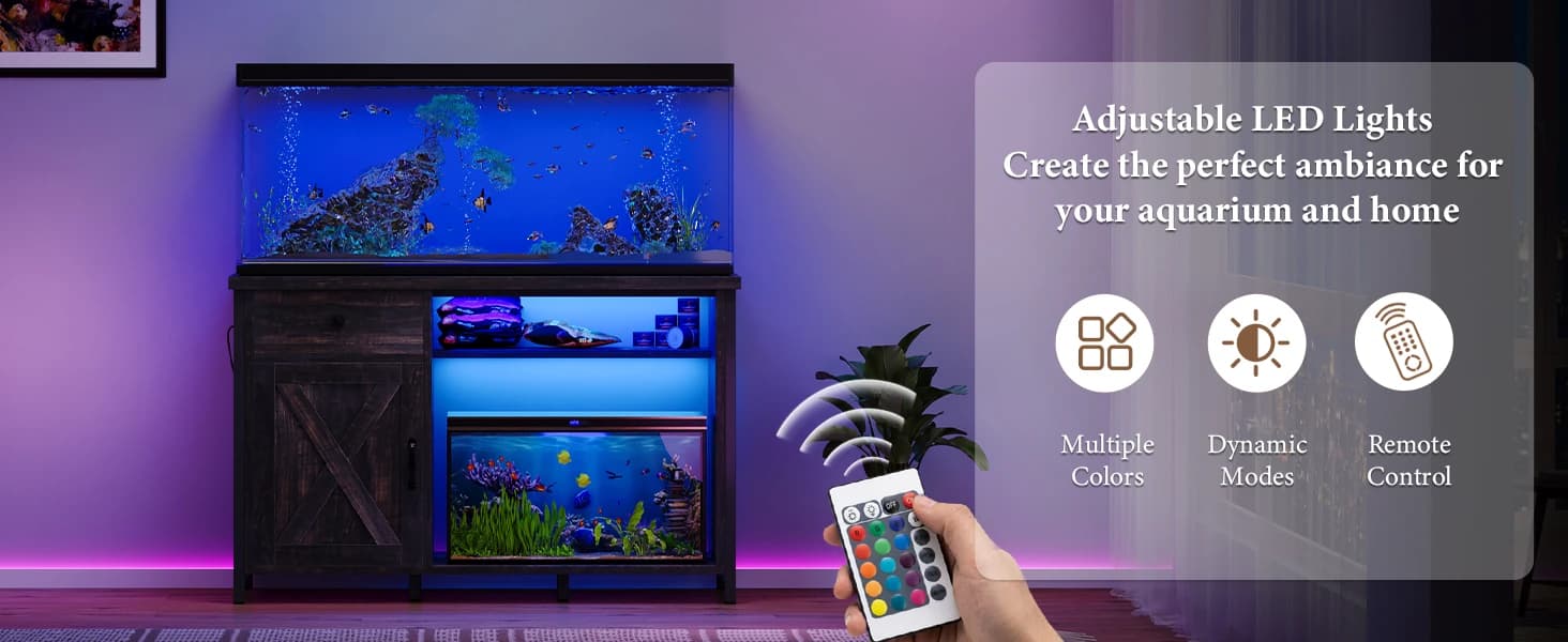 55-75 Gallon Fish Tank Stand with Power Outlets — product details