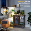 20-29 Gallon Fish Tank Stand with Plant Shelf