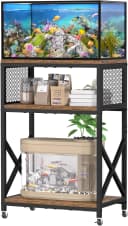10 Gallon Aquarium Stand — 3-Tier Fish Tank Stand with Wheels