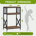 10 Gallon Aquarium Stand — 3-Tier Fish Tank Stand with Wheels