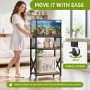 10 Gallon Aquarium Stand — 3-Tier Fish Tank Stand with Wheels