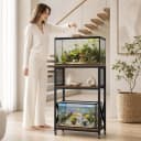 10 Gallon Aquarium Stand — 3-Tier Fish Tank Stand with Wheels