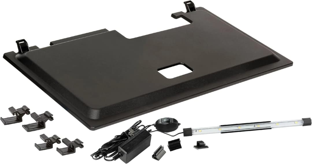 LED Aquarium Hood 20 in x 10 in — Low-Profile Fish Tank Cover
