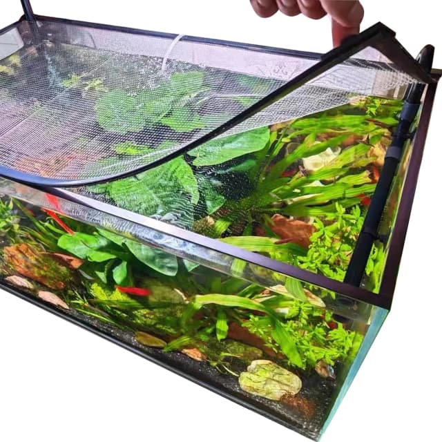 Magnetic Aquarium Anti-Jumping Net Cover — Mesh to Protect Fish Jumping Out of Fish Tank