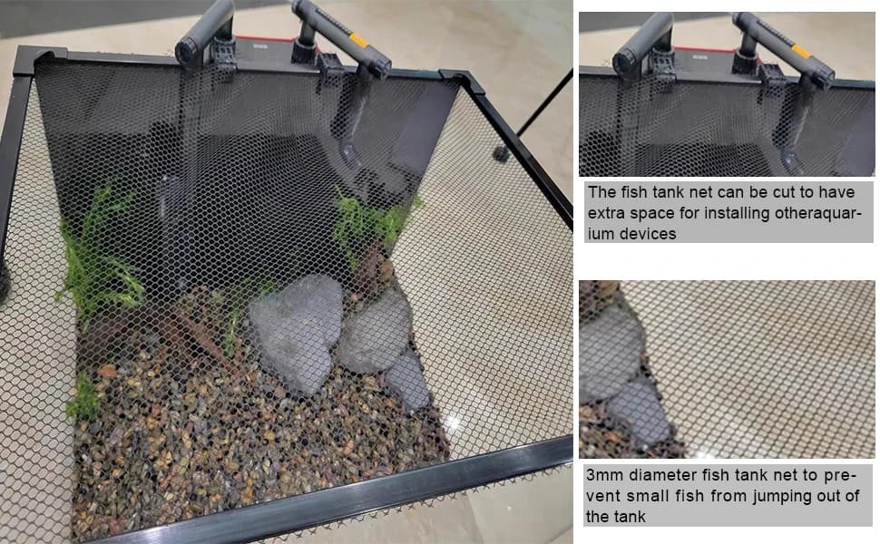 Magnetic Aquarium Anti-Jumping Net Cover — Mesh to Protect Fish Jumping Out of Fish Tank — product details