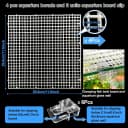4 Aquarium lid Hood Fish Tank top Cover Terrarium lid Plastic Grid Panel Egg Crate Grate — 6 Aquarium Glass