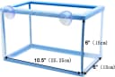 Fish Tank Breeder 2 pcs Large Mesh Net Fry Saver Aquarium Spawn Hatchery Isolation with Suction Cups