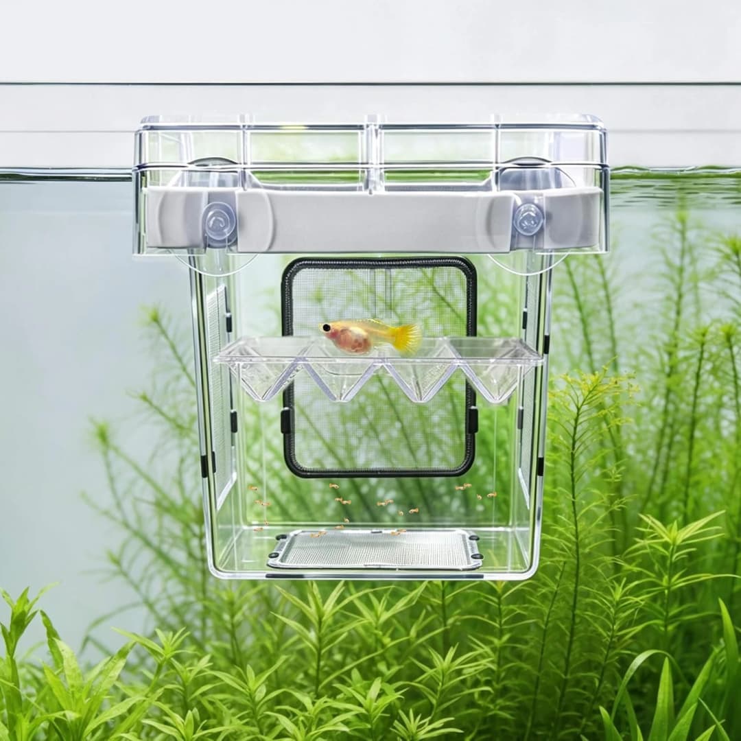 Aquarium Breeder Box for Fish Tank — 316 Stainless Mesh Fry Nursery