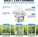 Aquarium Breeder Box for Fish Tank — 316 Stainless Mesh Fry Nursery