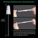 11.8 Inch Shrimp Feeding Tube with Shrimp Feeding Dish，Shrimp Feeding Bowl with Suction Cup，Feeding Tube