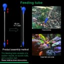 11.8 Inch Shrimp Feeding Tube with Shrimp Feeding Dish，Shrimp Feeding Bowl with Suction Cup，Feeding Tube