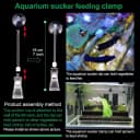 11.8 Inch Shrimp Feeding Tube with Shrimp Feeding Dish，Shrimp Feeding Bowl with Suction Cup，Feeding Tube