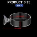 60mm Fish Tank Feeder Dish Aquarium Shrimp Feeder Dish with Suction Clear Fish Tank Feeding Bowl Round Clear