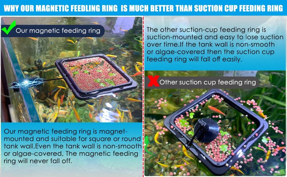 Magnetic Fish Feeding Ring — Floating Aquarium Feeder Ring for Fish Tank，Betta Feeding Ring for Goldfish — product details